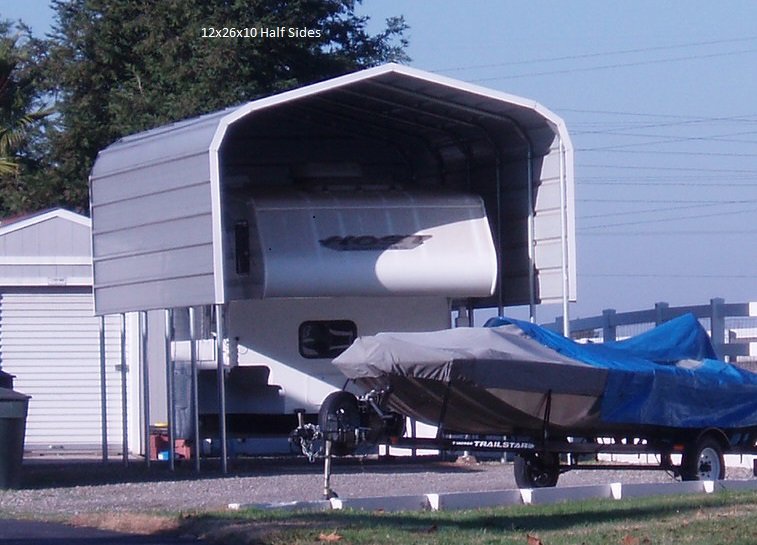 Metal building project by Steel and Stud — 12×26×10 featuring engineered roof and side panels