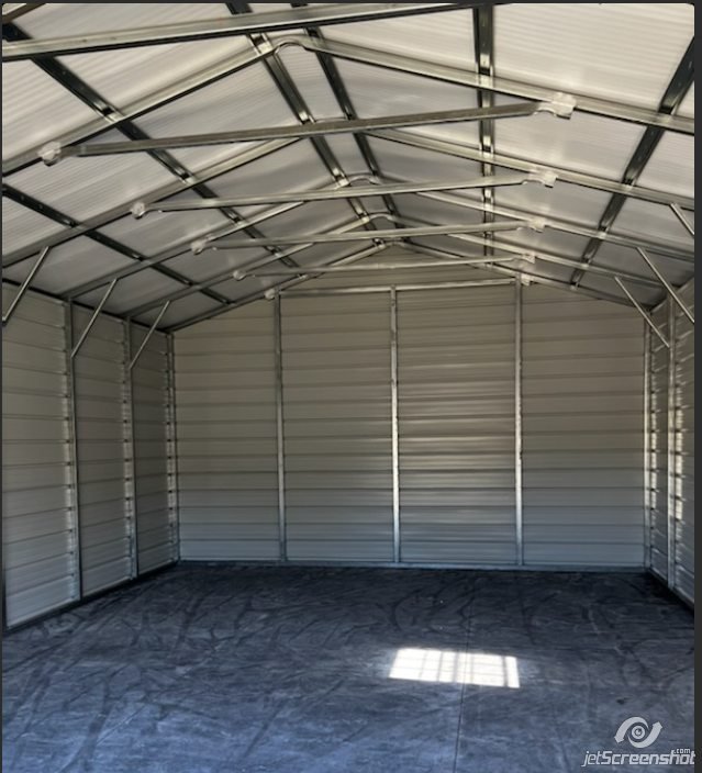 Custom 20×31×10 metal building from Steel and Stud, Oregon, engineered with all-vertical roof and side panels