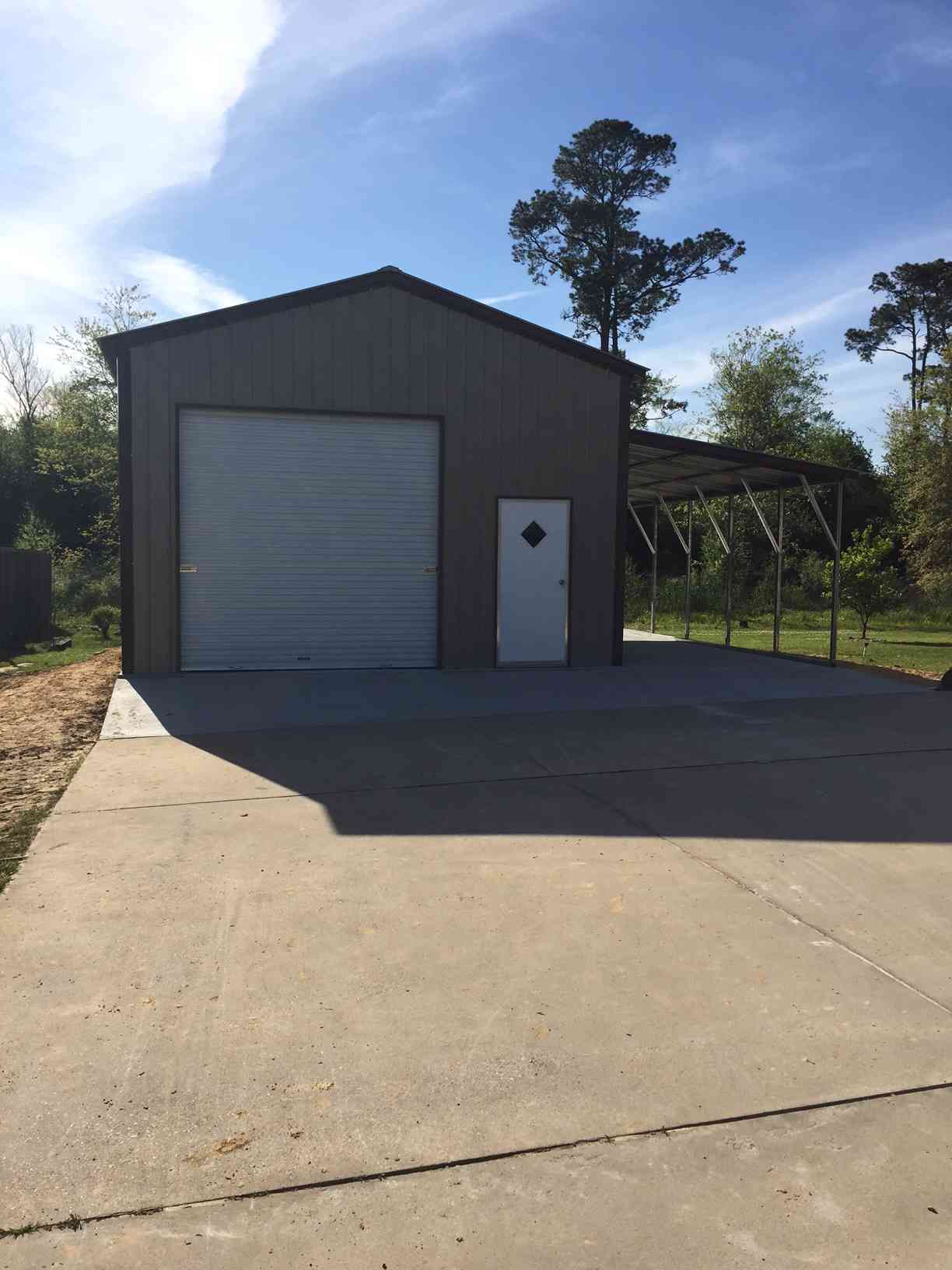 Metal lean-to project by Steel and Stud — 20×31×12, South Dakota featuring all-vertical roof and side panels