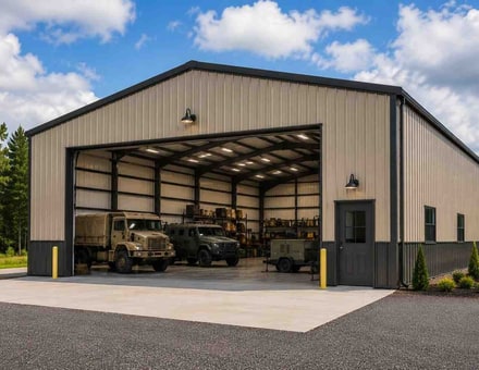 20x36 metal building: side elevation showing height and roof line, 720 sq ft Steel and Stud factory direct