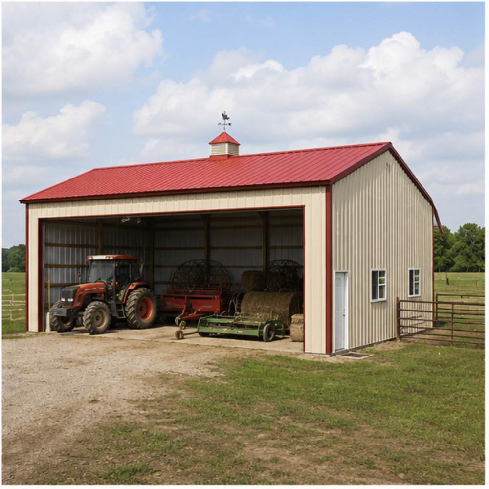 metal barn + seasonal storage