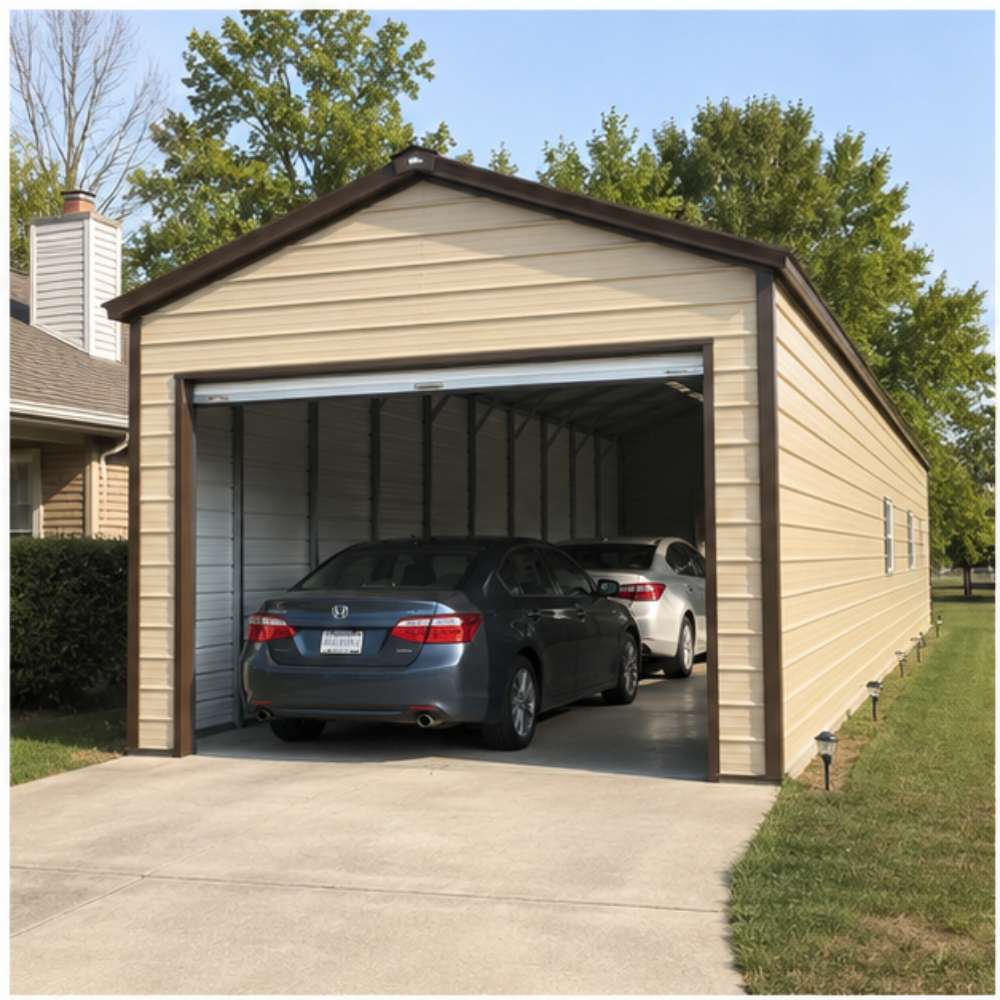 4 Car Garage hero view