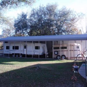 Professionally installed metal building by Steel and Stud