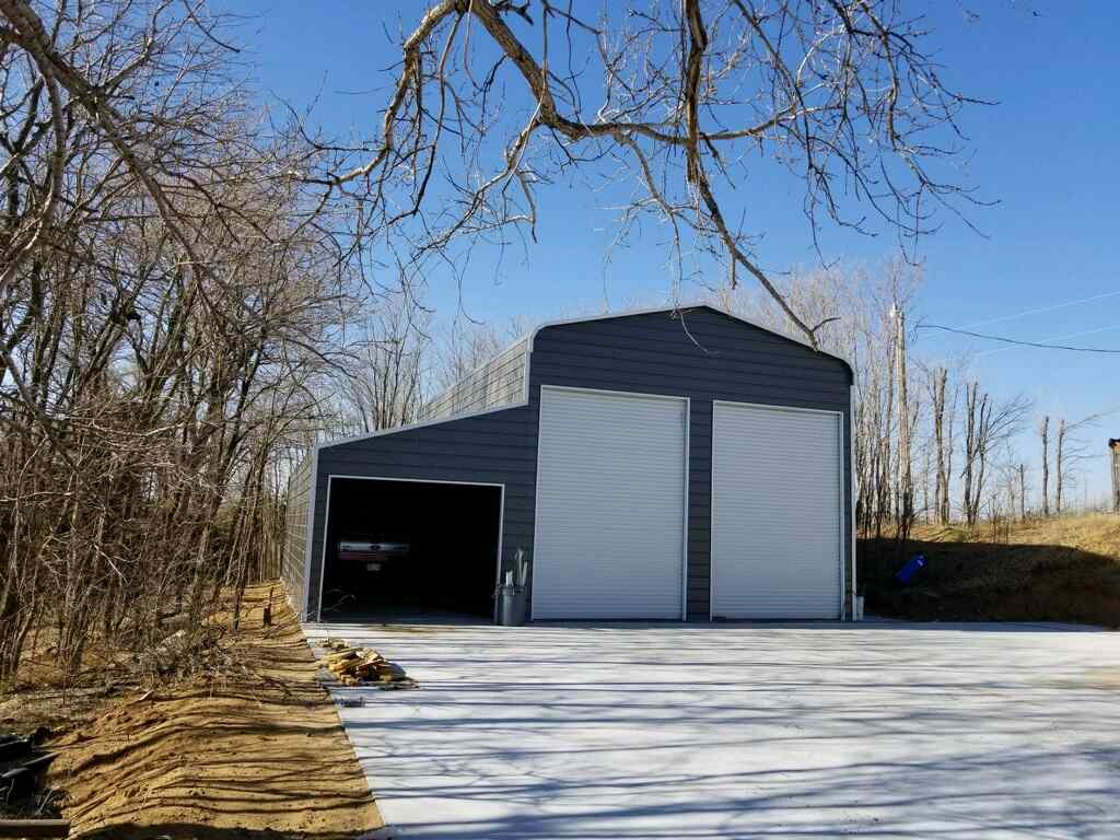 Steel and Stud Metal building install — 24×41×16, Maryland