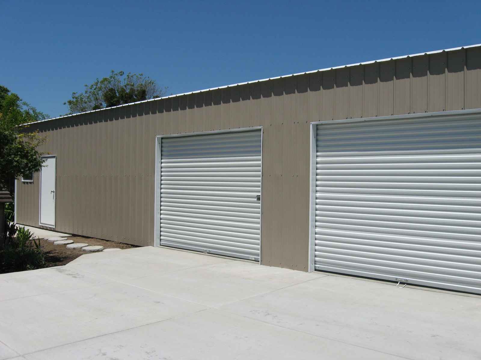 Metal building project by Steel and Stud — 24×47×9 featuring A-frame roof with vertical panels