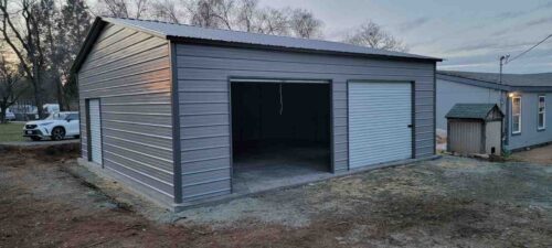 20×24 Single-Car Metal Garage