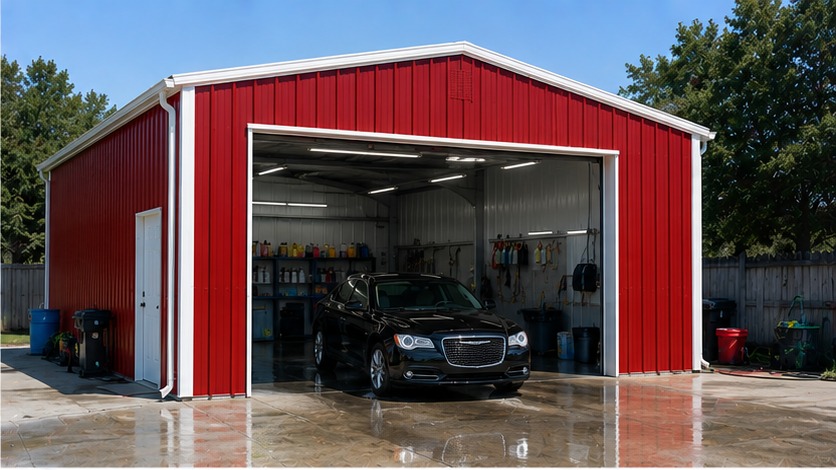 fire department apparatus bay + seasonal storage