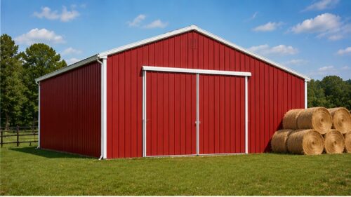 28×30 Metal Barn / Equipment Shelter