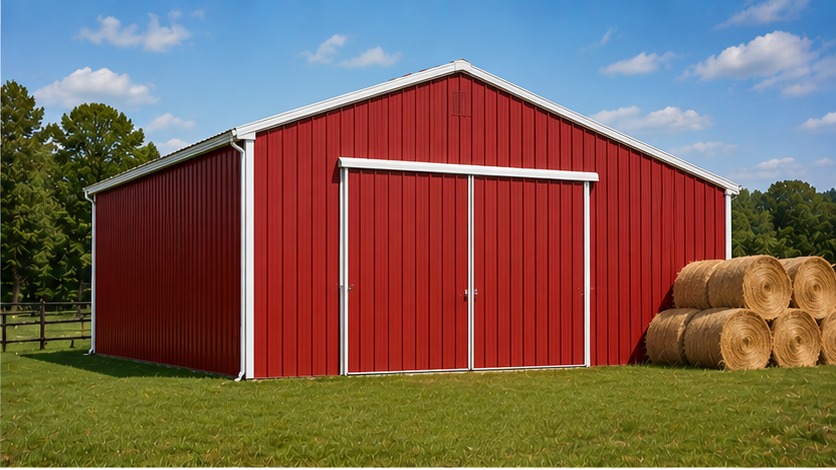 hobby farm equipment barn + seasonal storage