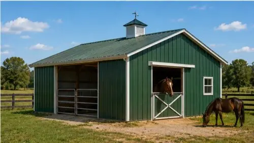 32×40 Equipment Storage Barn Metal Building Kit