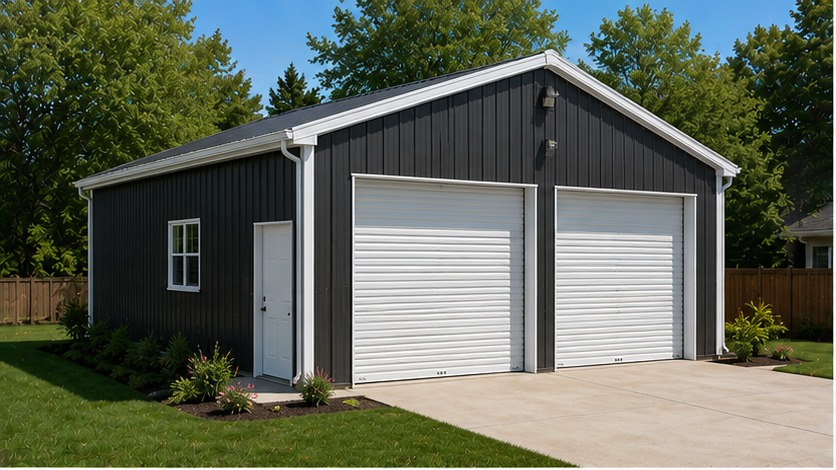 Detached Garage with Workshop Bay hero view