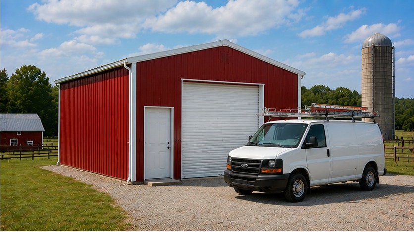 tradesperson detached shop + seasonal storage