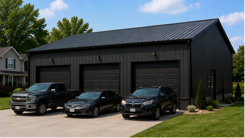 Three-Car Detached Garage hero view