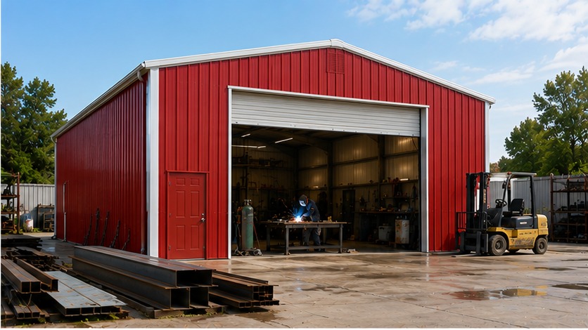 welding and fabrication shop + seasonal storage