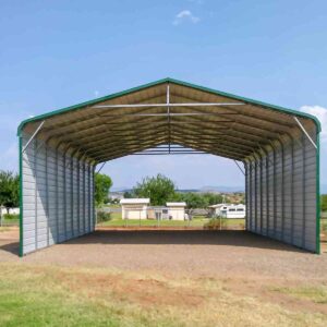 30×35×12 metal building built and erected by Steel and Stud crews