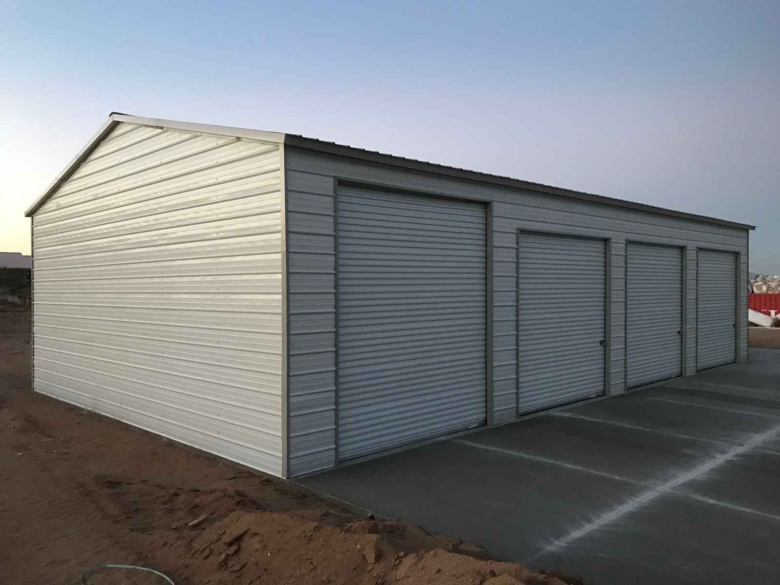 Steel and Stud customer photo — 30×53×12 metal building, engineered roof and side panels