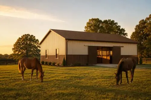 40×100 Equipment Storage Barn