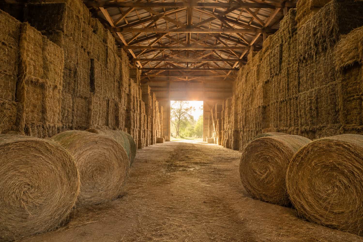 hay barn / feed storage + seasonal storage