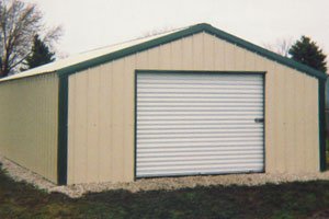 24x28x8 A-frame garage