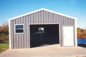 30x30x9 A-frame vertical garage