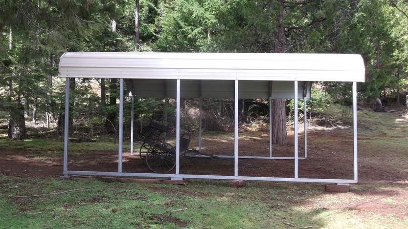 Steel and Stud Metal building install — 18×21×7