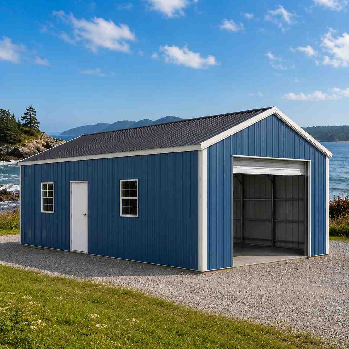 garage with loft + seasonal storage