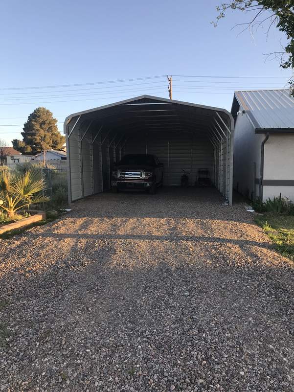 Professionally installed 18×31 metal building by Steel and Stud, Arizona