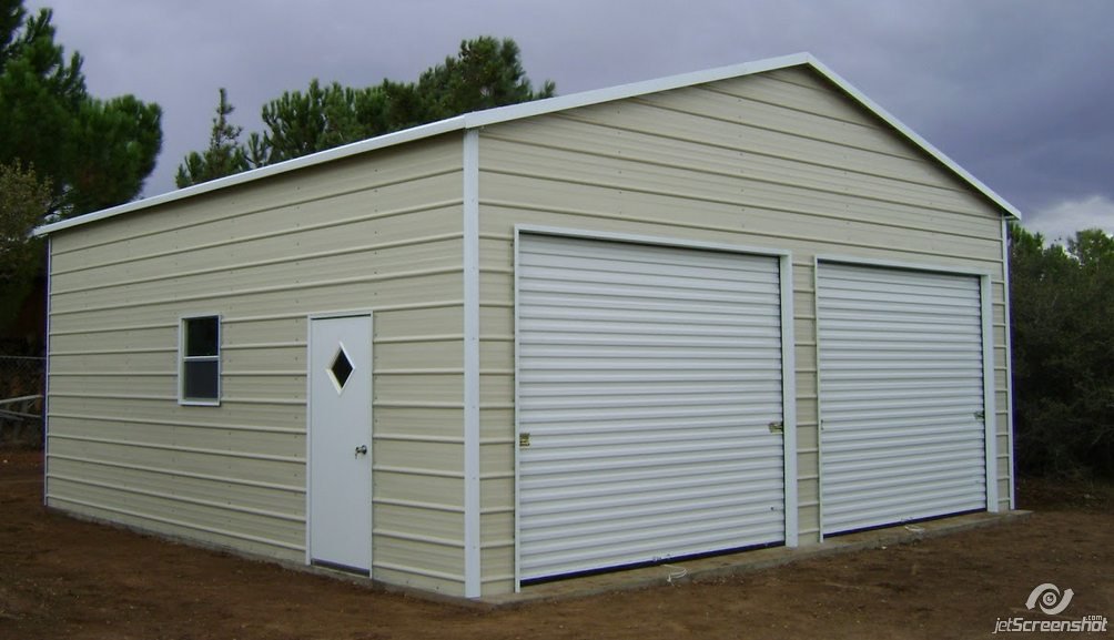 Boxed eave style carport