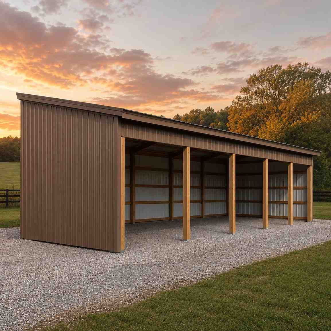 two-car detached garage with storage + seasonal storage