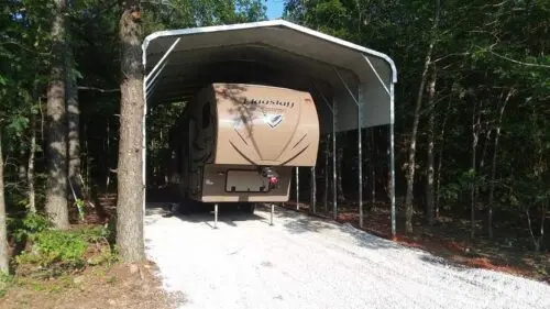 18×36 Carport with Storage Room