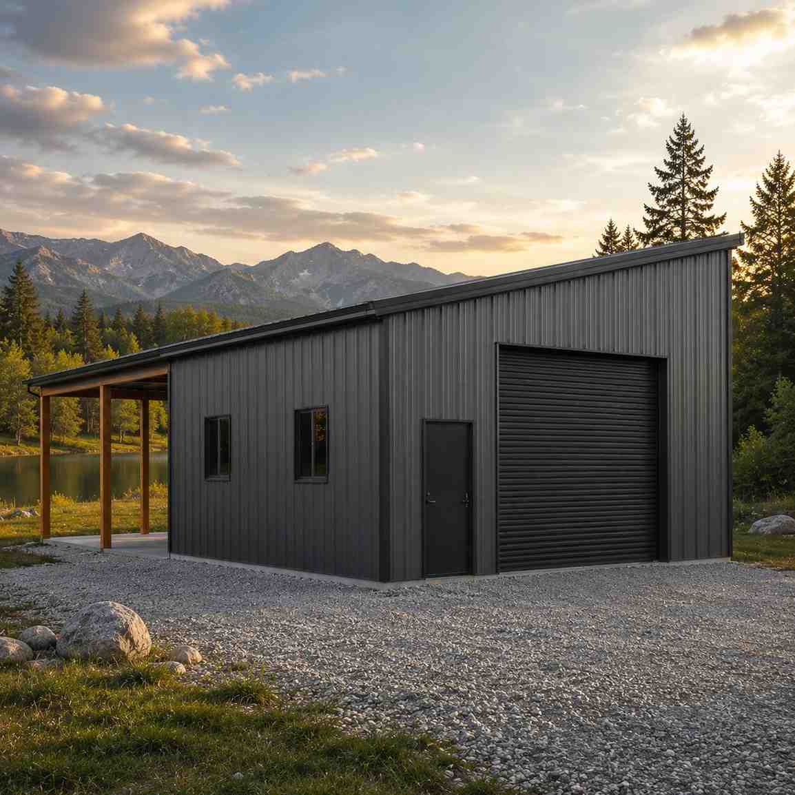 metal carport + seasonal storage