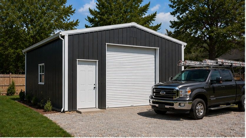 hobby farm equipment shed + seasonal storage
