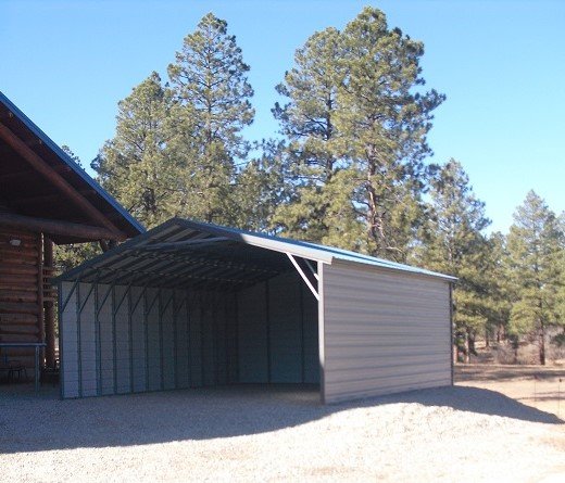 Metal building project by Steel and Stud — featuring engineered roof and side panels — build sequence photo