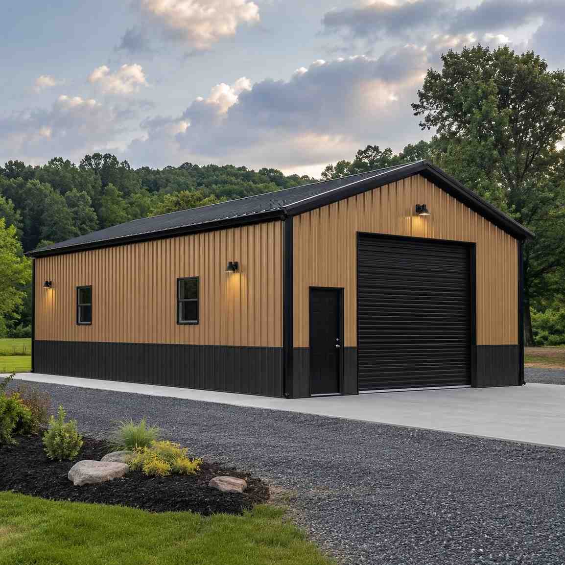 Two-Car Detached Garage with Workshop Bay hero view