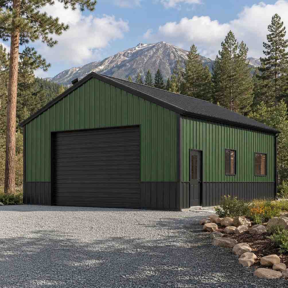 property line detached garage + seasonal storage