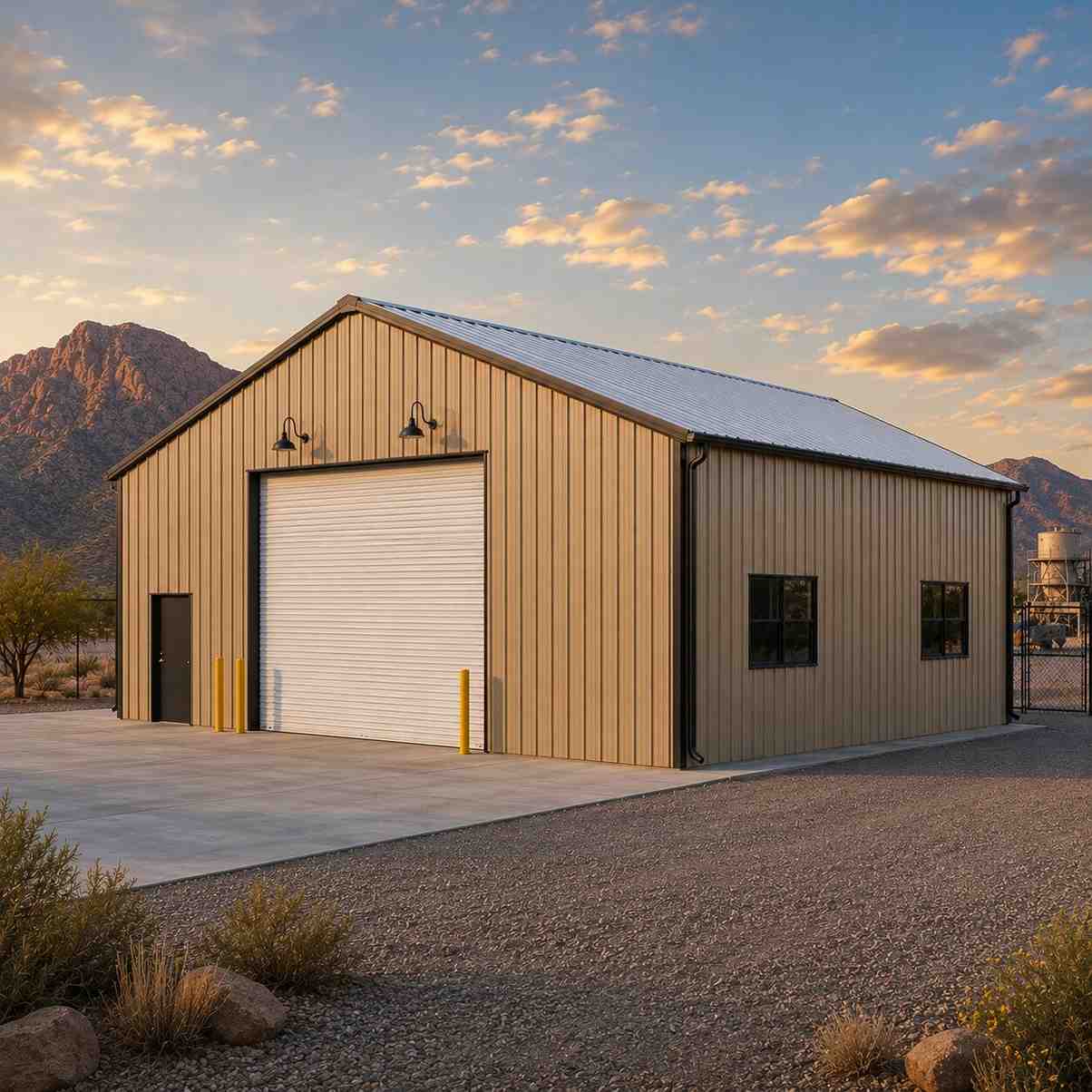 Industrial Steel Building hero view