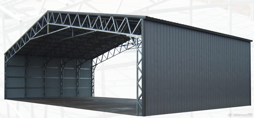 Large clear-span commercial building
