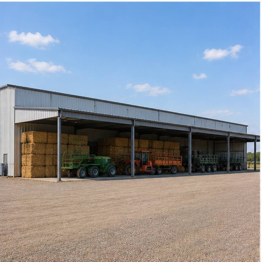 single carport + seasonal storage