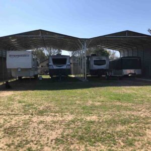 Metal building project by Steel and Stud, featuring engineered roof and side panels