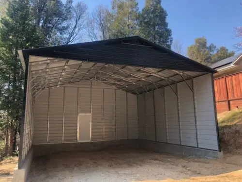 Standard Metal Carports - 20 x 20 x 6 (Regular Roof)