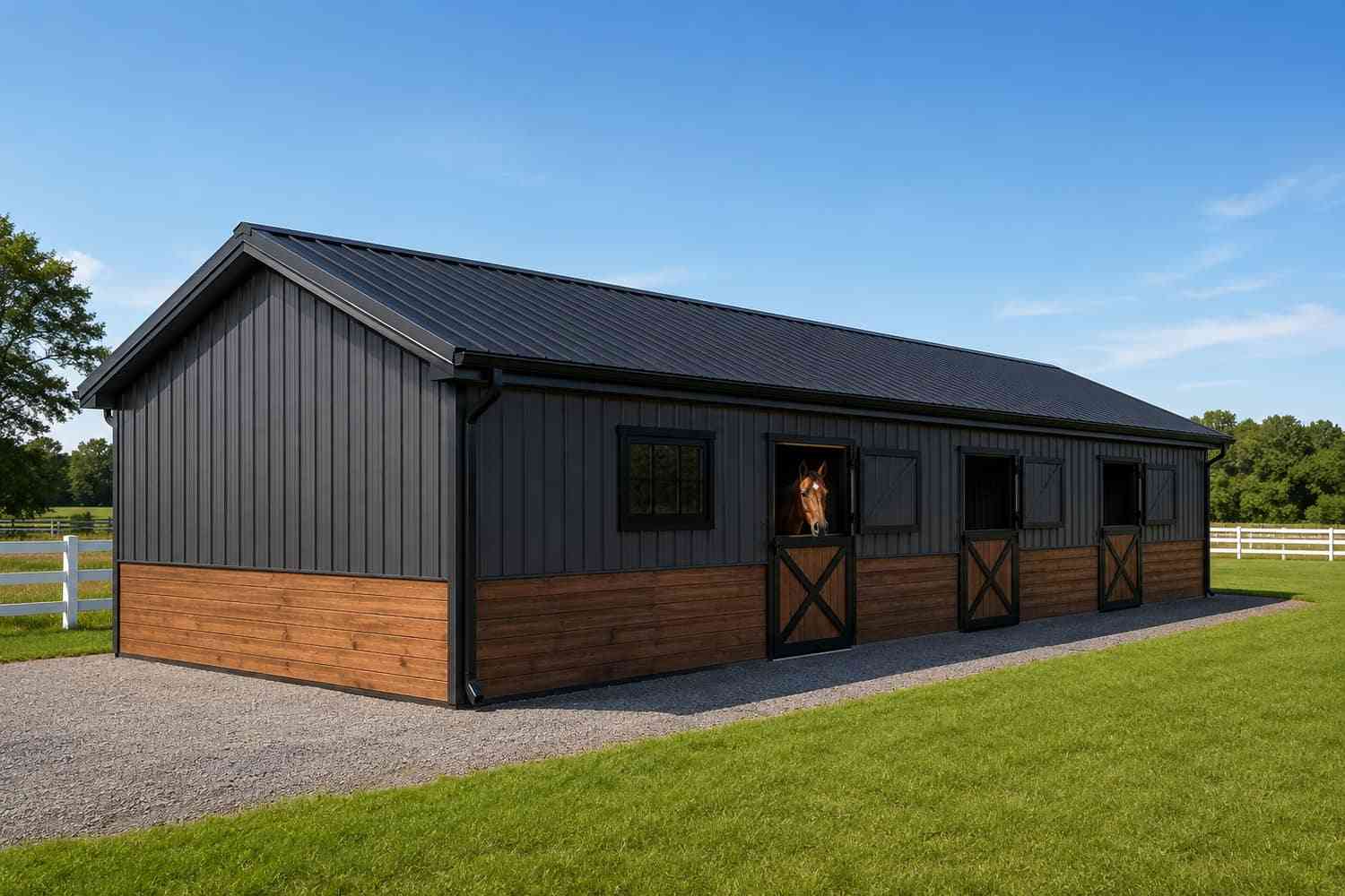 Multi-horse boarding