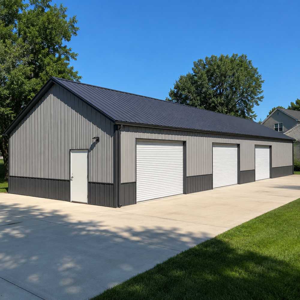 20x50 ft steel garage building