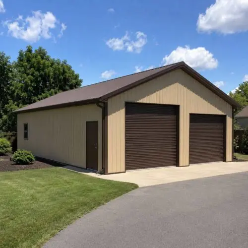 16×50 Two-Car Detached Garage with Storage