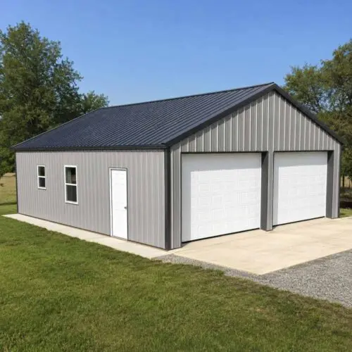 20×25 Single-Car Metal Garage