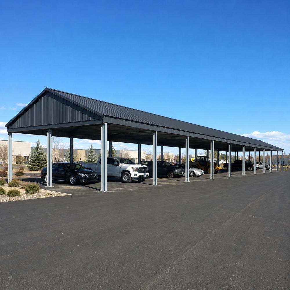 30x100 ft steel carport building