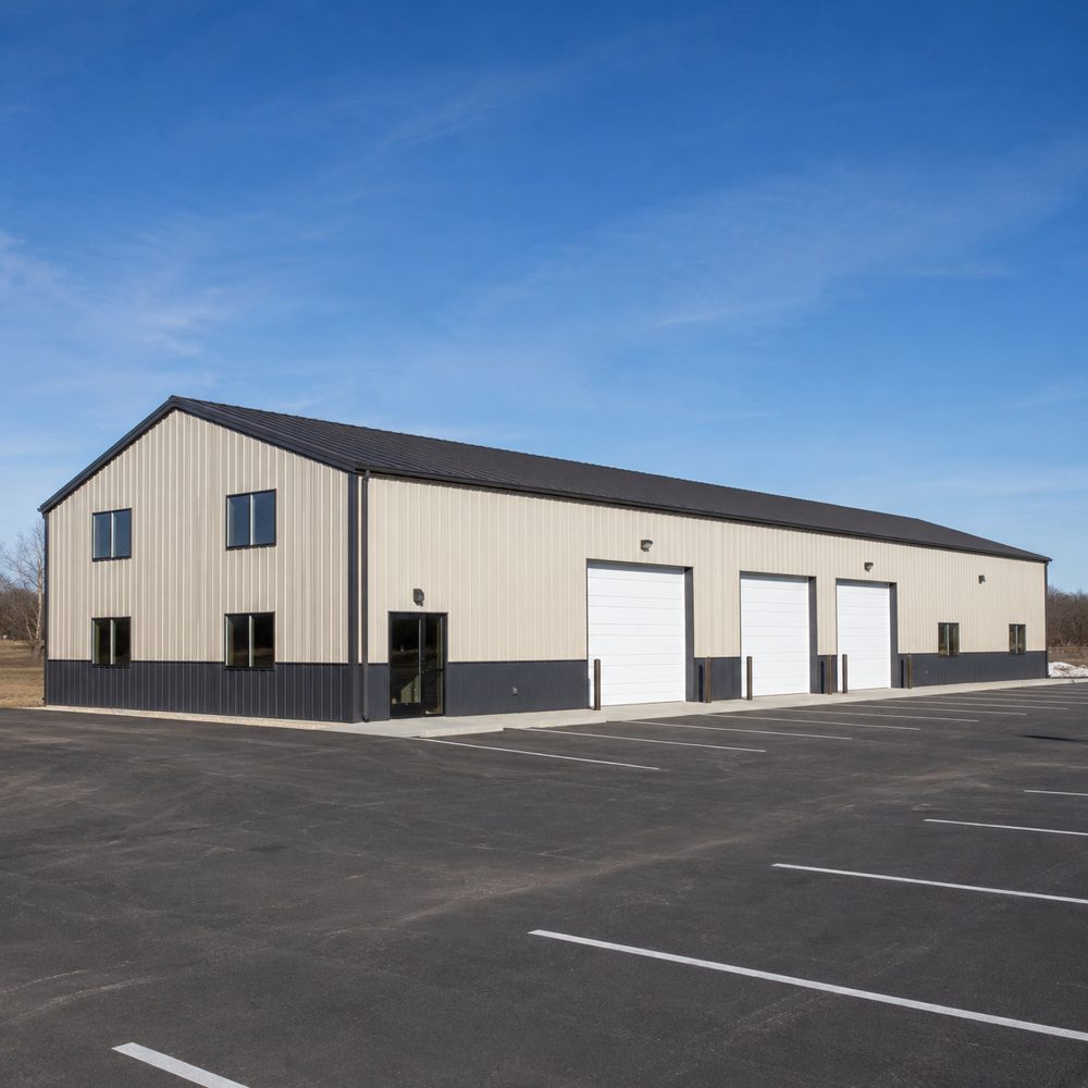 30x80 metal commercial building — long warehouse / commercial workspace