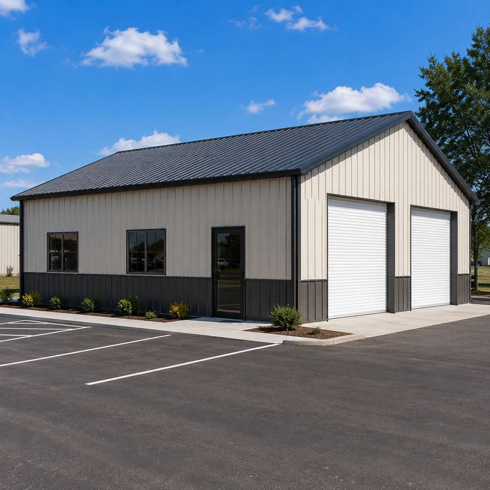 40x20 metal commercial building — steel commercial workspace