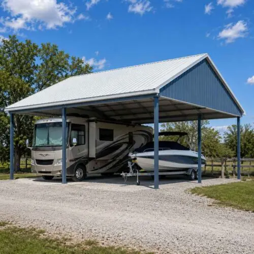 30×45 Boat and Trailer Storage Shed Metal Building Kit