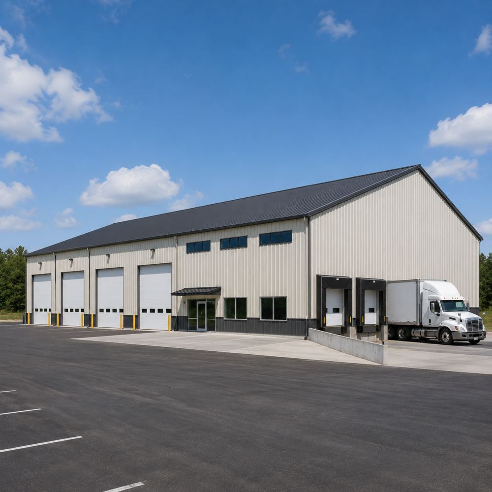 60x100 metal commercial building — large warehouse / distribution center