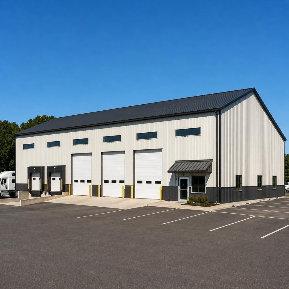 60x120 metal commercial building — large warehouse / distribution center
